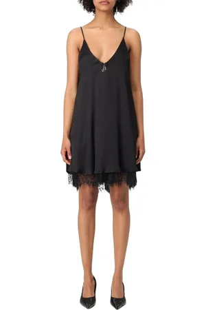 ANIYE BY Femme, Robes, Noir, Taille: 38 FR Robe en dentelle Style Élégant