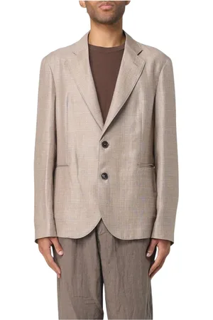 Emporio Armani Homme, Vestes, , Taille: L Linen Blazer TwoButton Notch Lapel