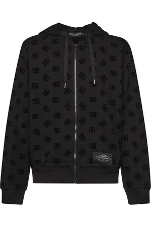 Dolce & Gabbana Homme, Sweatshirts et sweats à capuche, Noir, Taille: L Pull Oversize en Jersey de Coton Noir