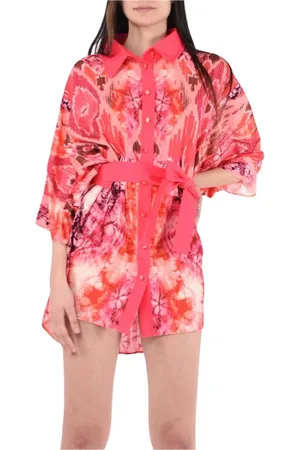 F**K Femme, Robes, Multicolore, Taille: 38 FR Robe Kaftan Élégante