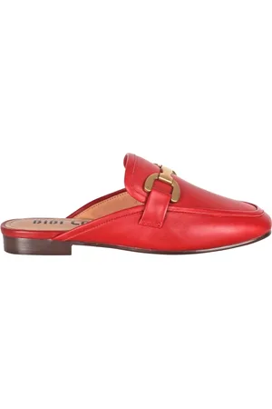 Bibi Lou Femme, Chaussures, Rouge, Taille: 41 EU Mocassin sabot à boucle métallique