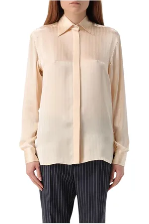 Tom Ford Femme, Blouses et Chemises, , Taille: 36 FR Élégante Chemisier en Soie Pêche