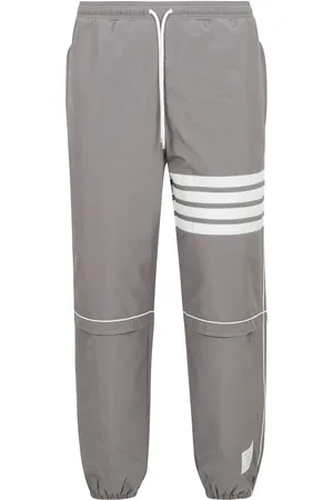 Thom Browne Homme, Pantalons, Gris, Taille: S Pantalon Sportif Ripstop Taille Élastique Chevilles