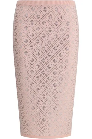 Casablanca Femme, Jupes, Rose, Taille: 38 FR Jupe Midi Strass Étincelante