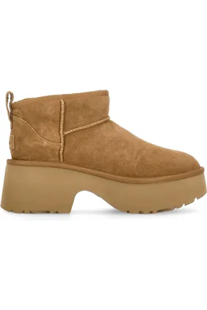 UGG Femme, Chaussures, Brun, Taille: 37 EU Bottines en Daim Marron