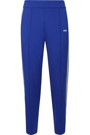 Autry Homme, Pantalons, Bleu, Taille: M Pantalon de sport en tricot avec taille élastique