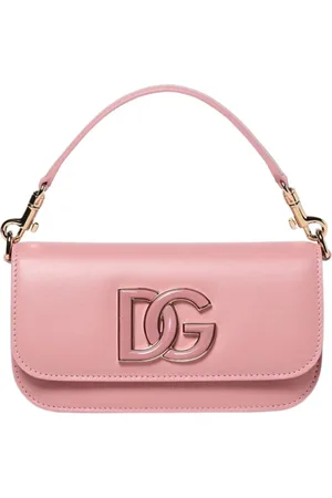 Dolce & Gabbana Femme, Sacs, Rose, Taille: ONE Size Élégant Sac Pochette en Cuir Rose