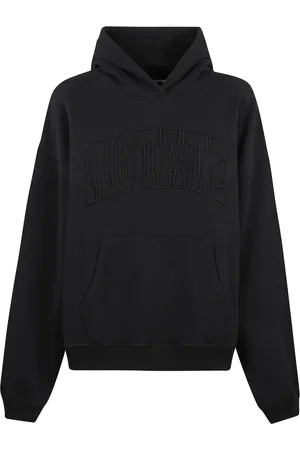 ROTATE Femme, Sweatshirts et sweats à capuche, Noir, Taille: 36 FR Sweat à Capuche en Coton