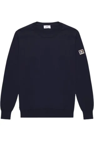 Aquascutum Homme, Pulls, Bleu, Taille: M Pull en Coton Regular Fit à Côtes