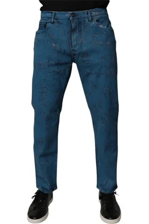 Dolce & Gabbana Homme, Jeans, Bleu, Taille: M Jean Denim Skinny Bleu Tie Dye