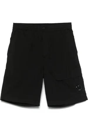 C.P. Company Homme, Shorts, Noir, Taille: L Shorts Noirs avec Taille Élastique