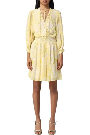 Patrizia Pepe Femme, Robes, Jaune, Taille: 36 FR Robe Mini Jaune Florale