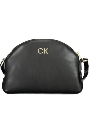 Calvin Klein Femme, Sacs, Noir, Taille: ONE Size Sac Bandoulière Noir avec Fermeture Éclair
