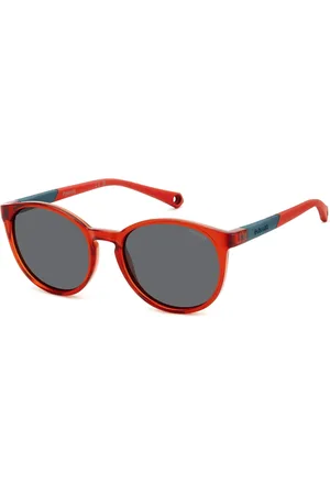 Polaroid Unisex, Accessoires, Rouge, Taille: 45 MM Lunettes de Soleil Rouge Gris Polarisées