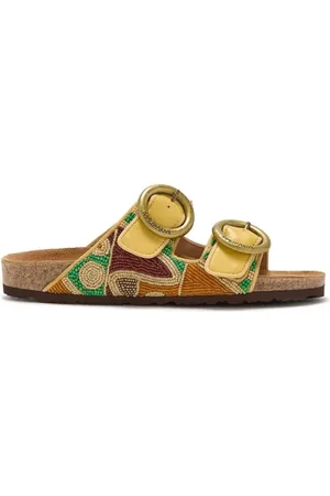 Maliparmi Femme, Chaussures, Jaune, Taille: 40 EU Sandales à perles Mimosa
