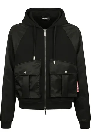 Dsquared2 Homme, Vestes, Noir, Taille: M Veste à capuche noire avec poches
