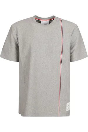Thom Browne Homme, Tops, Gris, Taille: XL T-shirt classique pour un usage quotidien