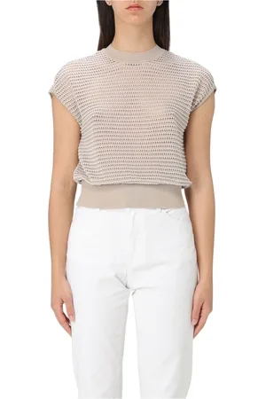 Emporio Armani Femme, Pulls, , Taille: 40 FR Pull Élégant en Mélange de Cachemire