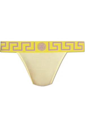 VERSACE Femme, Sous-vêtements, Jaune, Taille: 40 FR String en coton