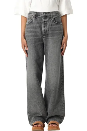 AGOLDE Femme, Jeans, Gris, Taille: W28 Jean Taille Haute Gris