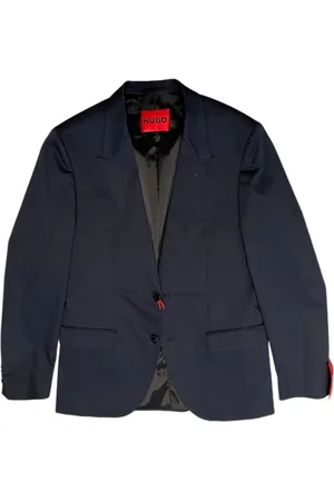 HUGO BOSS Homme, Vestes, Bleu, Taille: L Costume Trois Pièces Marine Moderne