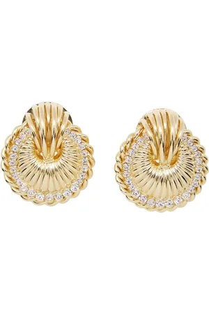 Alessandra Rich Femme, Accessoires, Jaune, Taille: ONE Size Boucles d