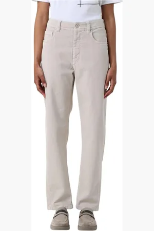 Brunello Cucinelli Femme, Jeans, , Taille: 36 FR Jeans blancs classiques en coton