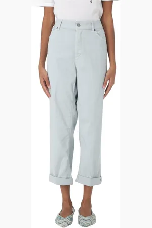 Dondup Femme, Jeans, Bleu, Taille: W28 Jean Droit Blanc