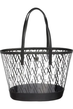 Armani Exchange Femme, Sacs, Noir, Taille: ONE Size Sac Shopper Transparent Noir