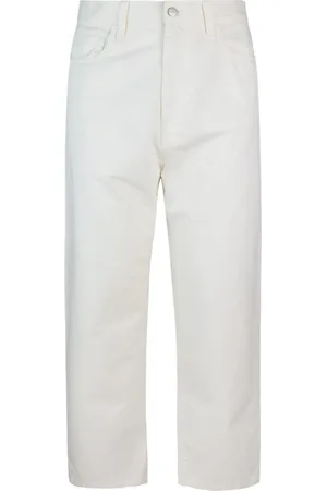 Carhartt Homme, Pantalons, Blanc, Taille: W29 Pantalon blanc fuselé ample