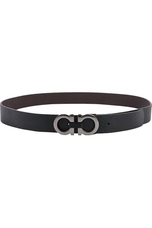 Salvatore Ferragamo Homme, Accessoires, Noir, Taille: 115 CM Ceinture Gancini Ajustable