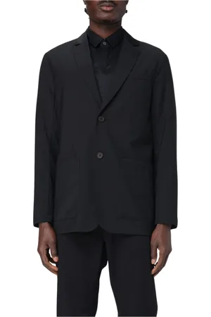 Emporio Armani Homme, Vestes, Noir, Taille: M Blazer Noir Classique avec Revers