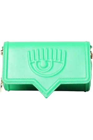 Chiara Ferragni Femme, Sacs, Vert, Taille: ONE Size Sac Bandoulière Vert en Forme d