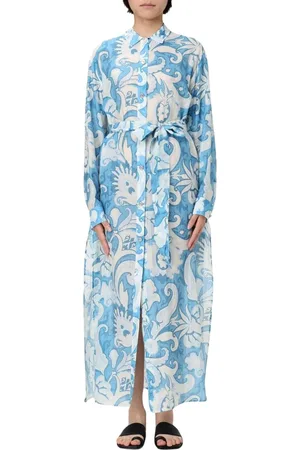 Etro Femme, Robes, Multicolore, Taille: 38 FR Maxi Robe Chemise Maillot de Bain Multicolore