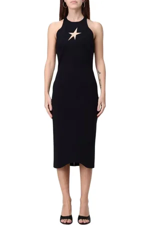 MUGLER Femme, Robes, Noir, Taille: 36 FR Robe Étoile Découpée
