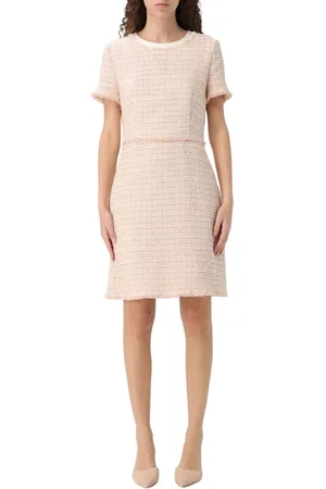 HUGO BOSS Femme, Robes, , Taille: 32 FR Robe Courte en Tweed Multicolore pour Femmes