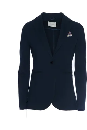 Circolo Femme, Vestes, Bleu, Taille: 42 FR Veste Bleu Marine Style Classique