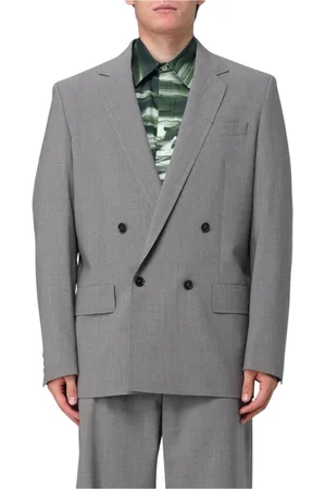 Msgm Homme, Vestes, Gris, Taille: L Blazer Gris Moderne