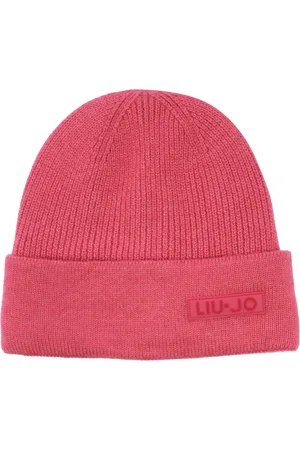Liu Jo Femme, Accessoires, Rose, Taille: ONE Size Bonnet Fuchsia avec Logo