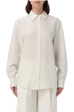 Calvin Klein Femme, Blouses et Chemises, Blanc, Taille: 38 FR Chemise Blanche Classique avec Touche Moderne