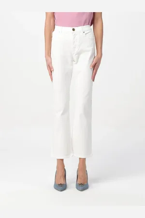 Pinko Femme, Jeans, Blanc, Taille: W25 Jean évasé pour femme