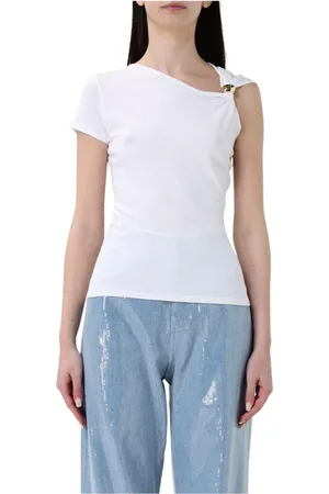 FEDERICA TOSI Femme, Tops, Blanc, Taille: 40 FR Haut blanc sans manches à col en V
