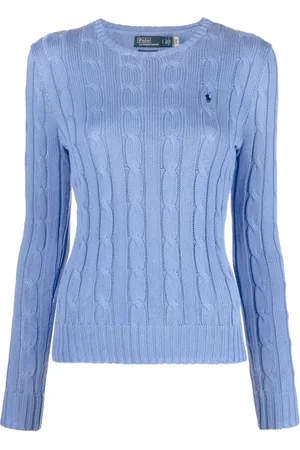 Ralph Lauren Femme, Pulls, Bleu, Taille: 40 FR Collection de Pulls Bleu Clair