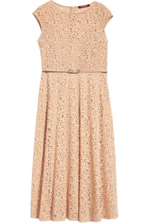 Max Mara Femme, Robes, Rose, Taille: 36 FR Robe sans manches avec motif feuillage