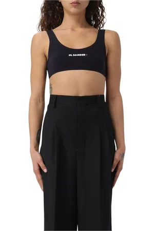 Jil Sander Femme, Tops, Bleu, Taille: 38 FR Débardeur en Coton Bleu