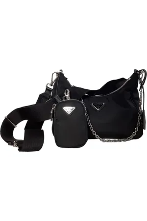 Prada Femme, Pre-owned, Noir, Taille: ONE Size Pre-owned Nylon sacs-prada