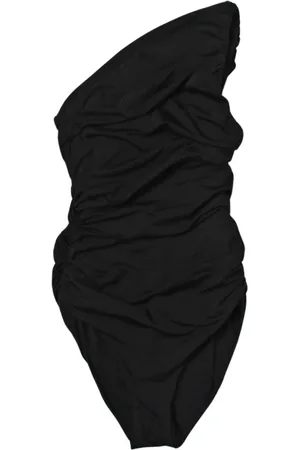 Maygel Coronel Femme, Maillots de bain, Noir, Taille: ONE Size Maillot de Bain à Volants Une Épaule