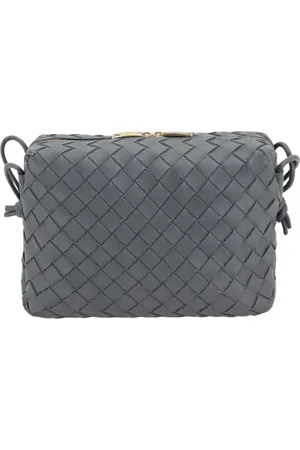 Bottega Veneta Femme, Sacs, Gris, Taille: ONE Size Pochette Mini Sac Intrecciato Or