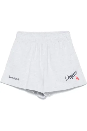 Sporty & Rich Femme, Shorts, Gris, Taille: 42 FR Sh037627666Gy Hgrey