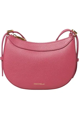 Coccinelle Femme, Sacs, Rouge, Taille: ONE Size Sac à Bandoulière en Cuir Demi-Lune